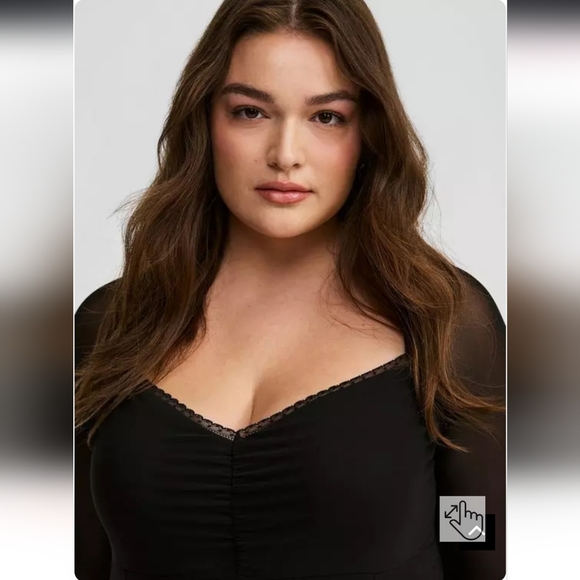 Torrid Mesh Sweetheart Corset Top - Picture 2 of 5